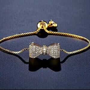 Gold Plated Bow Knot Bracelet